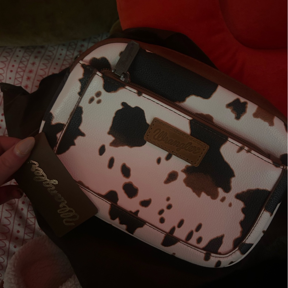 Wrangler Brown and White Crossbody Bag